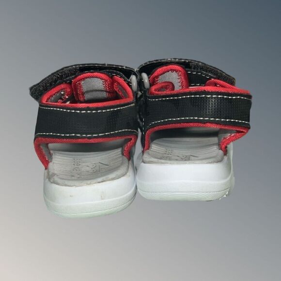 Toddler Baby See Kai Run Cyrus Flexirun Gray/Red Sandals Size 7 - Picture 3 of 6